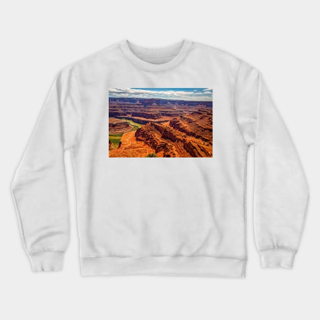 31781  Dead Horse Point State Park Crewneck Sweatshirt by Gestalt Imagery